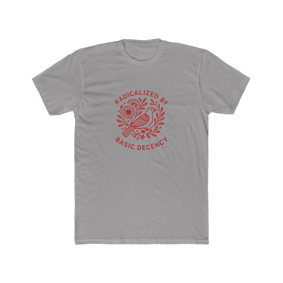 Radicalized by Basic Decency Dove Bird Anti Trump Protest Baseball T-Shirt - Official t-shirts merchandise