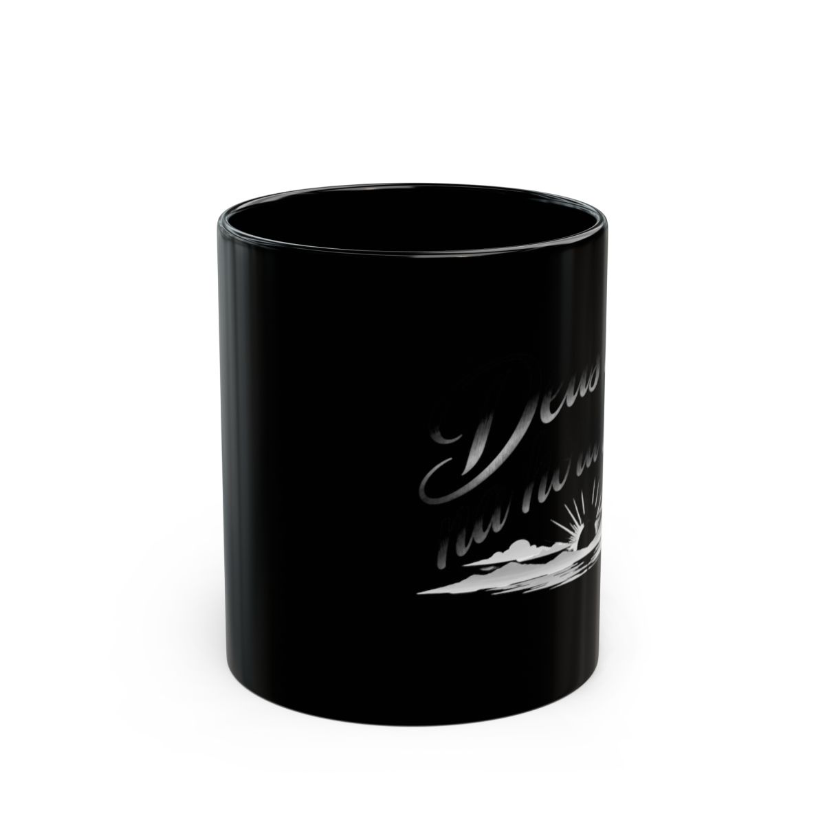 Totaamc "Deus age na hora certa" Black Mug - Official mugs merchandise