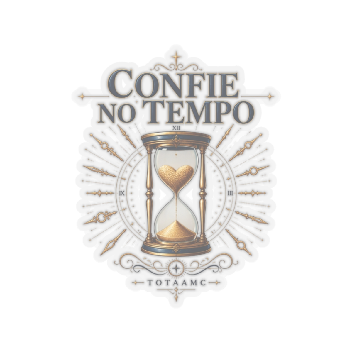 Totaamc "Confie no Tempo" Sticker - Official stickers merchandise