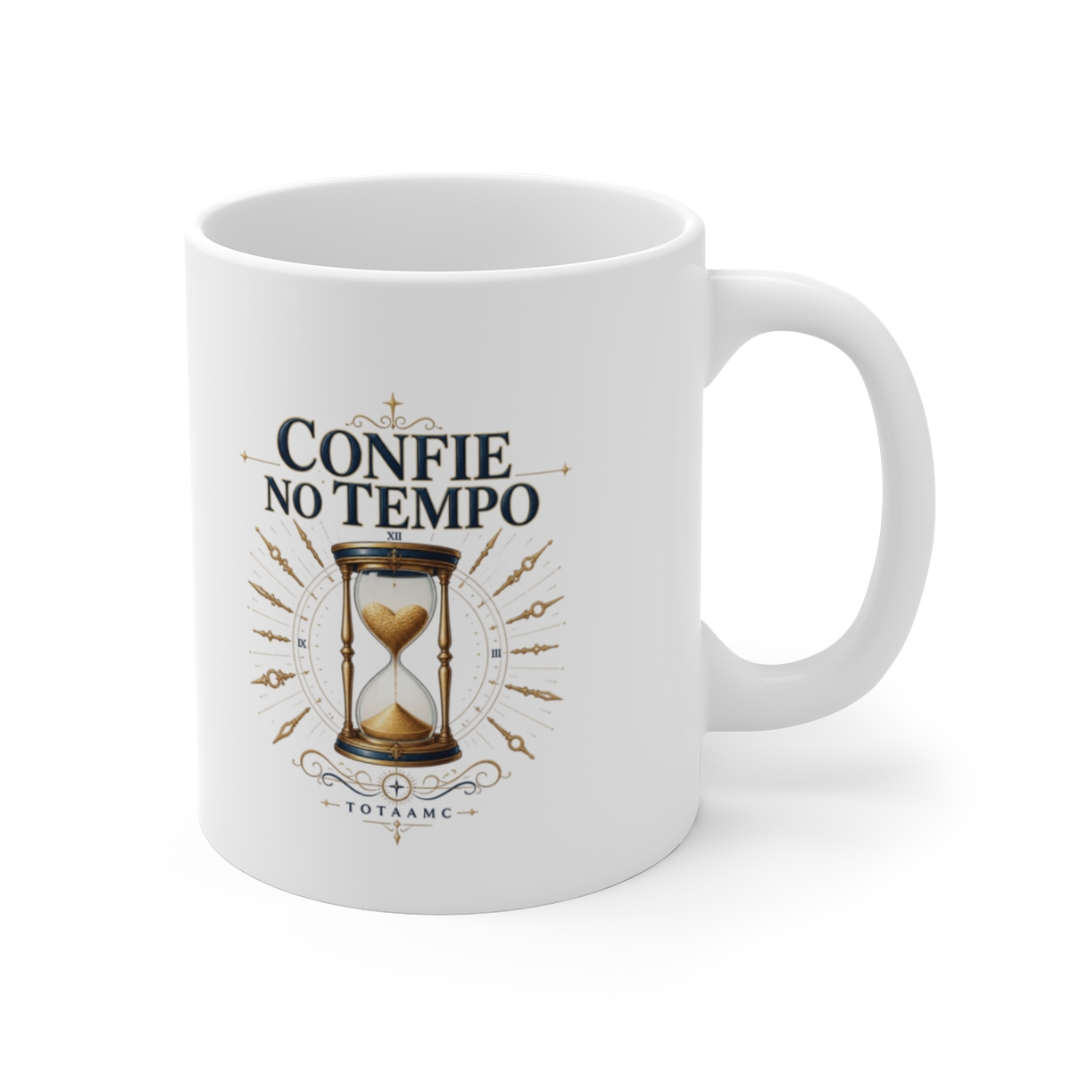 Totaamc "Confie no Tempo" White Mug - Official mugs merchandise