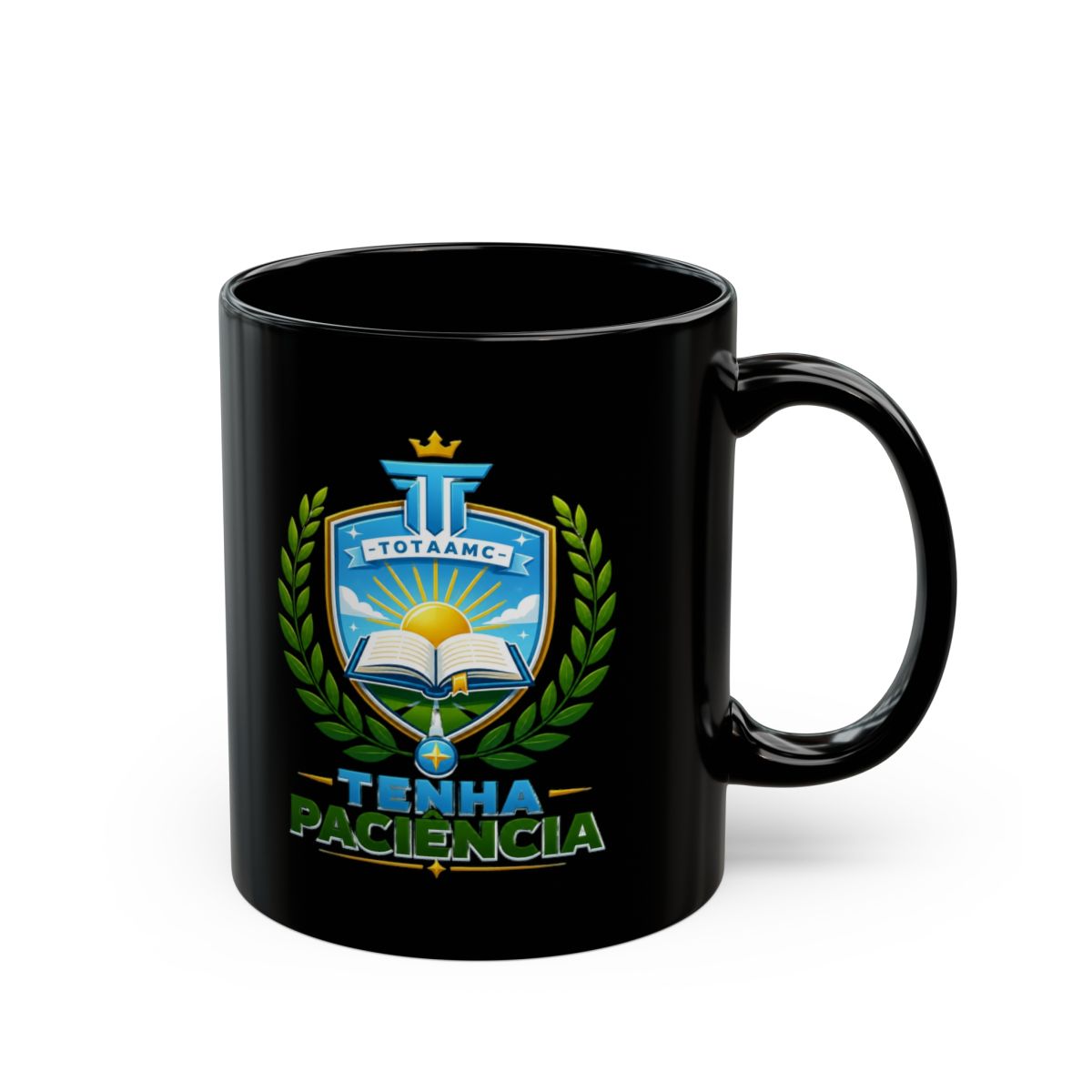 Totaamc "Tenha Paciência" Black Mug - Official mugs merchandise