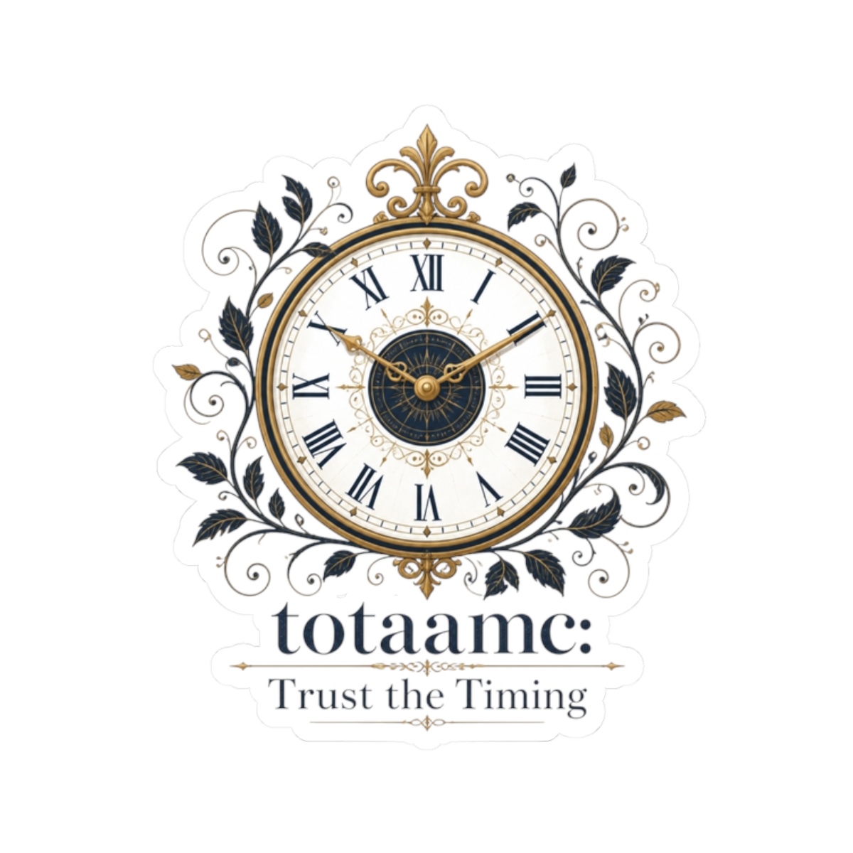 Totaamc "totaamc: Trust the Timing" Sticker - Official stickers merchandise
