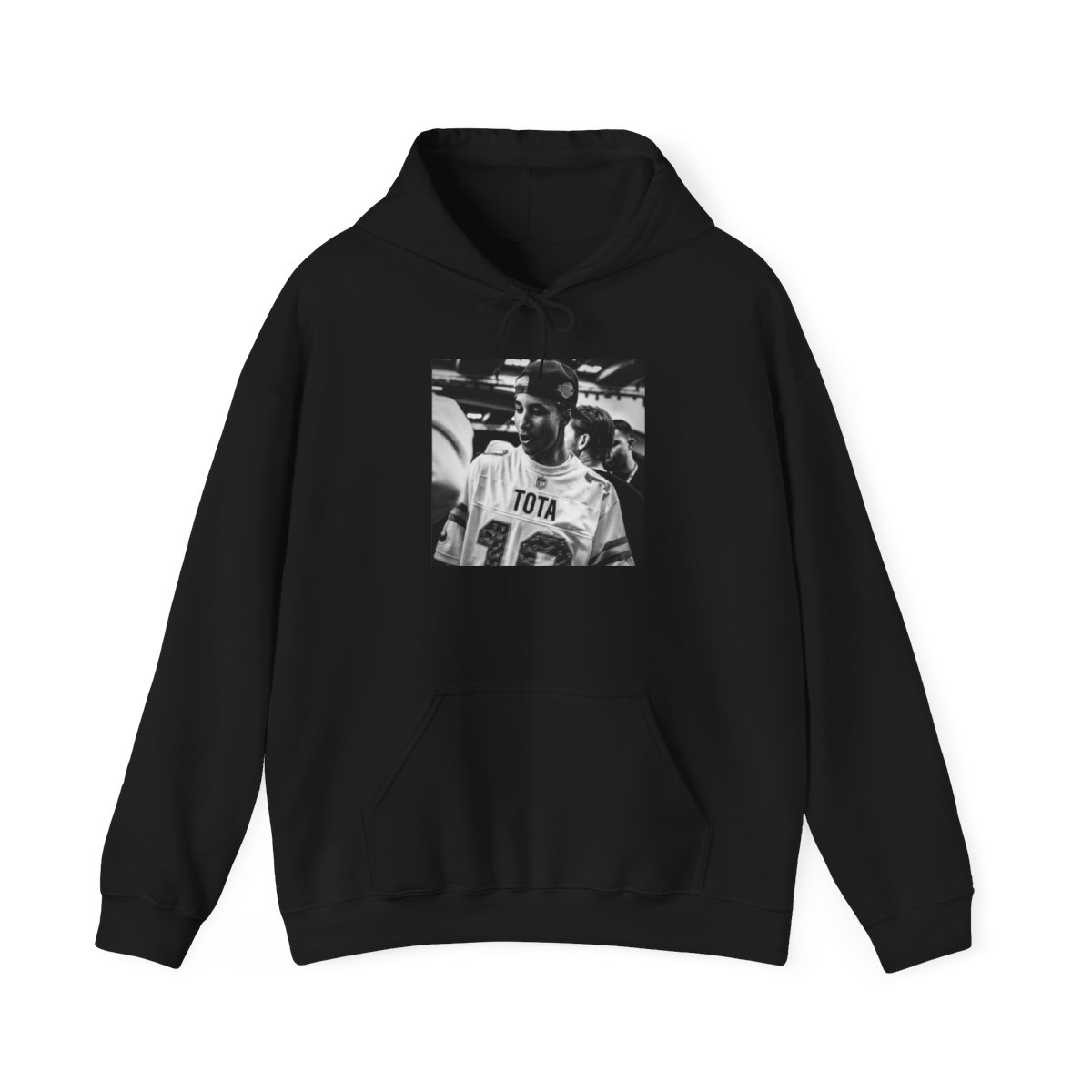 Black and white portrait hoodie | Hooded Sweatshirt | Tota Mc - Totaamc official Hoodies merch
